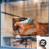 カスタマイズ鍼灸カッピング療法ビジネス5 ウィンドウサイン (カフェ窓)