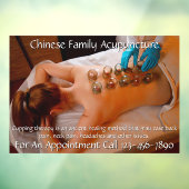 カスタマイズ鍼灸カッピング療法ビジネス5 ウィンドウサイン (シート3)