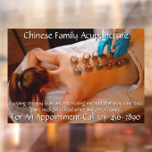 カスタマイズ鍼灸カッピング療法ビジネス5 ウィンドウサイン (シート2)