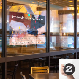 カスタマイズ鍼灸カッピング療法ビジネス6 ウィンドウサイン