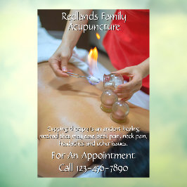 カスタマイズ鍼灸カッピング療法事業2 ウィンドウサイン