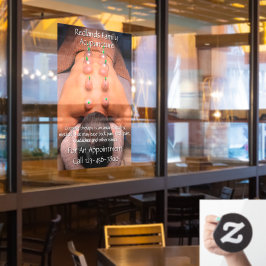 カスタマイズ鍼灸カッピング療法事業 ウィンドウサイン