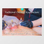 カスタマイズ鍼灸吸盤療法ビジネス6 ウィンドウサイン (シート)