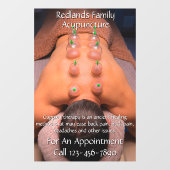 カスタマイズ鍼灸吸盤療法事業 ウィンドウサイン (シート)