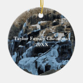 カスタマイズ降雪滝記念 セラミックオーナメント (正面)