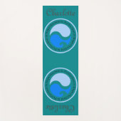 カスタマイズ陰陽ターコイズトレーニングピラティス ヨガマット (正面)