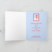 カスタマイズ雪だるまのクリスマスの挨拶状 シーズンカード (内部)