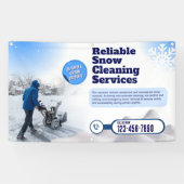 カスタマイズ雪広告除 横断幕 (横)