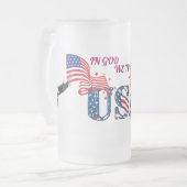 カスタマイズ霜の降りたMag フロストグラスビールジョッキ (正面左)