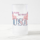 カスタマイズ霜の降りたMag フロストグラスビールジョッキ (中央)