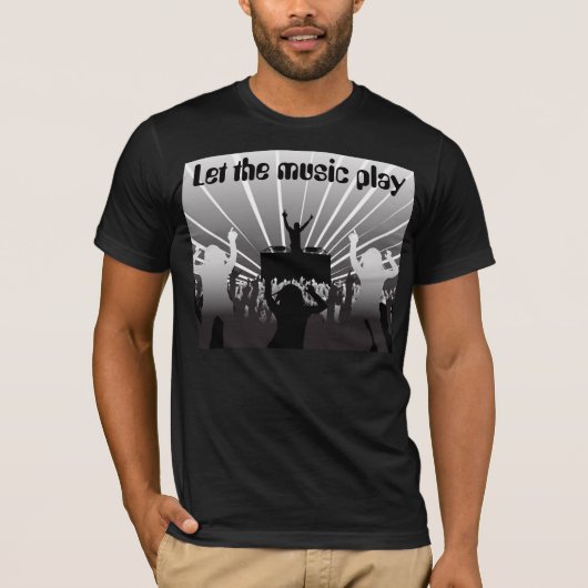 カスタマイズ音楽演劇のTシャツを-許可して下さい Tシャツ (正面)