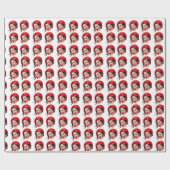 カスタマイズ顔ギフトのラップパーソナライズされたラッピング ラッピングペーパー (フラット)