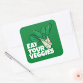 カスタマイズ食べ可能な野菜 – Lettce スクエアシール (封筒)