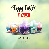 カスタマイズ飾ハッピーイースター販売 ウィンドウサイン (シート3)