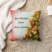 カスタマイズ飾可能なクリスマスツリー クッション (ブランケット)