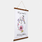 カスタマイズ飾可能な文字A 吊り下げ型タペストリー (傾斜あり)