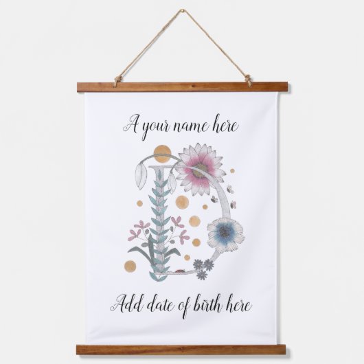 カスタマイズ飾D 吊り下げ型タペストリー (正面)