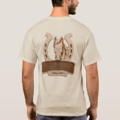カスタマイズ馬蹄鉄職人サービスプロモーション Tシャツ (裏面)