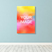 カスタマイズ高品質可能なストレッチ垂直 キャンバスプリント (インサイチュ (ウッドフロア))