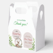 カスタマイズ魅力的可能なウッドランドをテーマにした赤ちゃんシャワー フェイバーボックス (オープン)