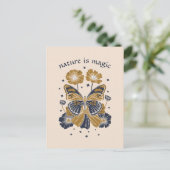 カスタマイズ魔法蝶あいさつカード ポストカード (スタンド正面)