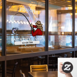 カスタマイズ魚釣り餌と仕掛け商店 ウィンドウサイン