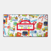 カスタマイズ鮮やか可能な新学期パターン デスクマット (正面)