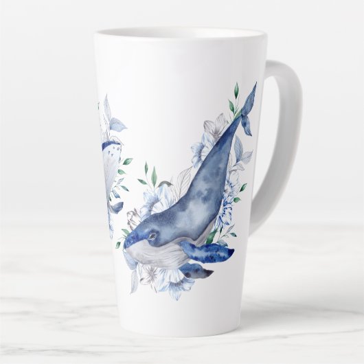 カスタマイズ鯨 カフェラテマグ (右アングル)