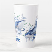 カスタマイズ鯨 カフェラテマグ (正面)