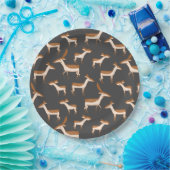 カスタマイズ鹿デザイン ペーパープレート (パーティー)