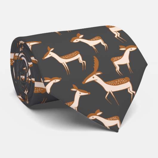 カスタマイズ鹿 ネクタイ (ロール)