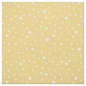 カスタマイズ黄色の白水玉模様 ファブリック (見本)