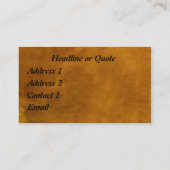 カスタマイズ黒い馬 名刺 (裏面)