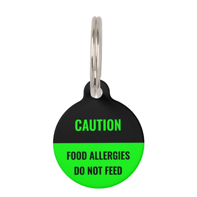 カスタマイズ黒緑の犬の名前、情報 ペット　ネームタグ (正面)