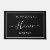 カスタマイズ黒 ドアマット (正面)