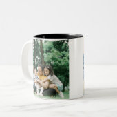 カスタマイズ2ファミリ写真両面テンプレート ツートーンマグカップ (正面左)