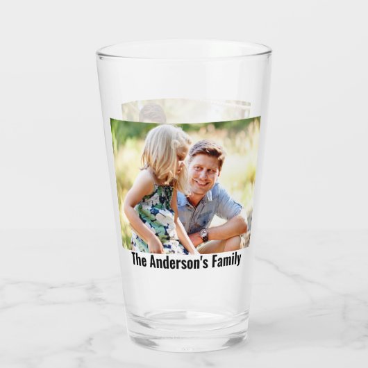 カスタマイズ2枚の写真 |名前をカスタムする |文字プリント タンブラーグラス (裏面)