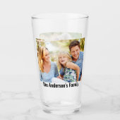 カスタマイズ2枚の写真 |名前をカスタムする |文字プリント タンブラーグラス (正面)