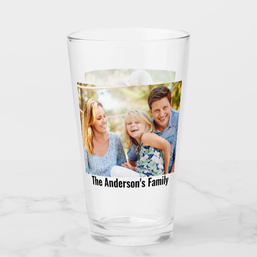 カスタマイズ2枚の写真 |名前をカスタムする |文字プリント タンブラーグラス (正面)