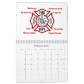 カスタマイズ2008の火のカレンダー- カレンダー (2月 2026)