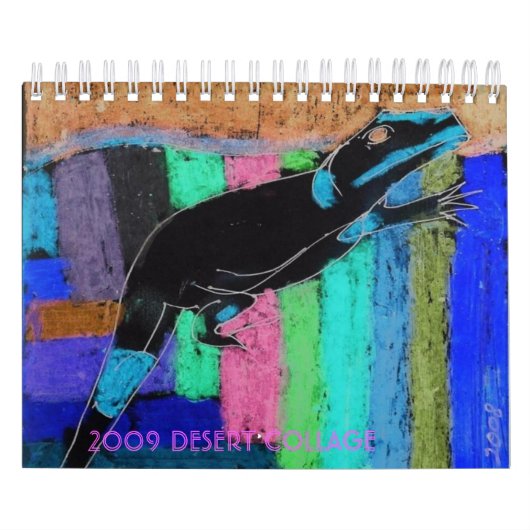 カスタマイズ2009の砂漠のコラージュ- カレンダー (カバー)
