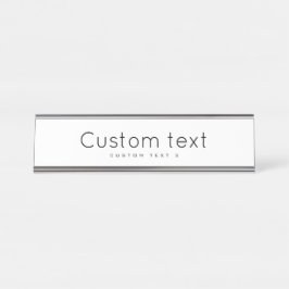 カスタマイズ2" x 8" デスクネームプレート