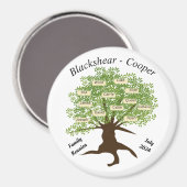 カスタマイズ3インチサークルファミリ懇親会マグネット マグネット (正面/裏面)