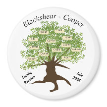 カスタマイズ3インチサークルファミリ懇親会マグネット