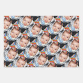 カスタマイズ3カスタム枚の写真 ラッピングペーパーシート (正面2)