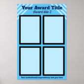 カスタマイズ4写真の従業員賞受賞者表彰 ポスター (正面)