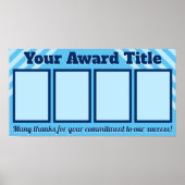 カスタマイズ4写真の従業員賞受賞者表彰 ポスター (正面)