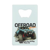 カスタマイズ4輪は山を呼び出す クレジットカード栓抜き (正面)