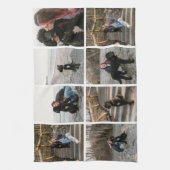 カスタマイズ8フォトコラージキッチンタオル キッチンタオル (縦)