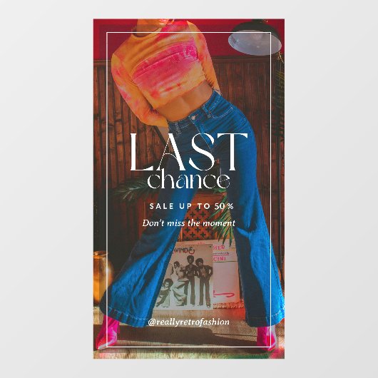 カスタマイズ90sファッションミニマル販売Clearanc ウィンドウサイン (シート)